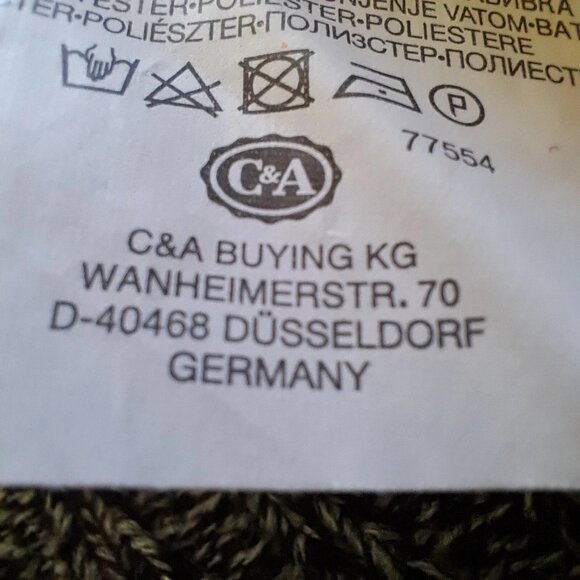 ANGELO LITRICO DSTR Germany INSULATED CARDIGAN sweater Sz L WOOL blend FULL ZIP - Picture 14 of 14